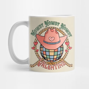 Howdy Disco Ball Valentine Mug